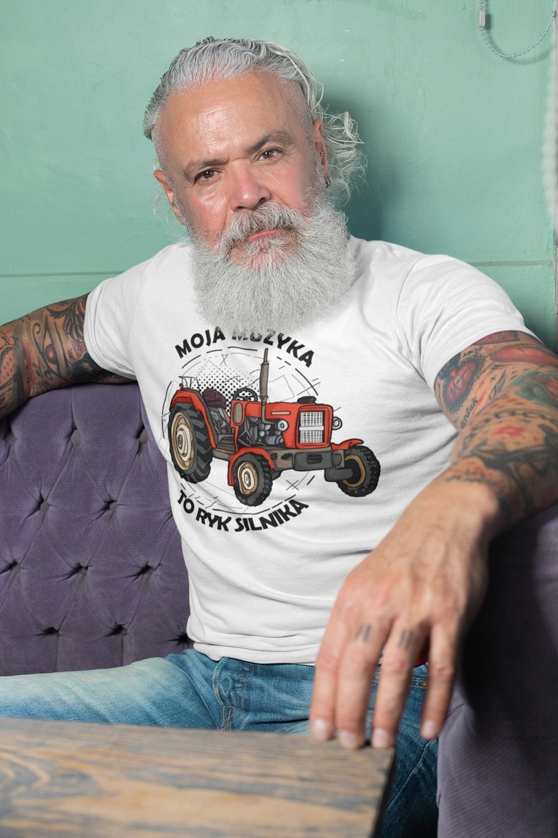 KOSZULKA MĘSKA MOJA MUZYKA TO RYK SILNIKA C330 Płeć mężczyzna