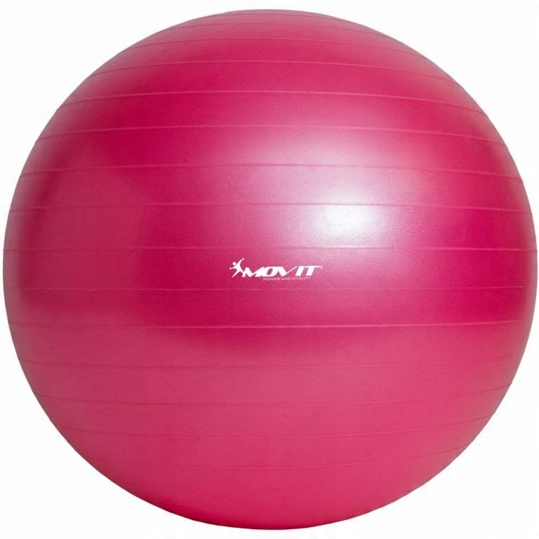 

Piłka gimnastyczna Movit z pompką - 75 cm - różowa