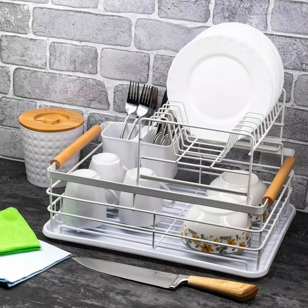 OCIEKACZ SUSZARKA DO NACZYĆ DWUPOZIOMOWA BIAŁA BARDZO POJEMNA Marka Brunbeste