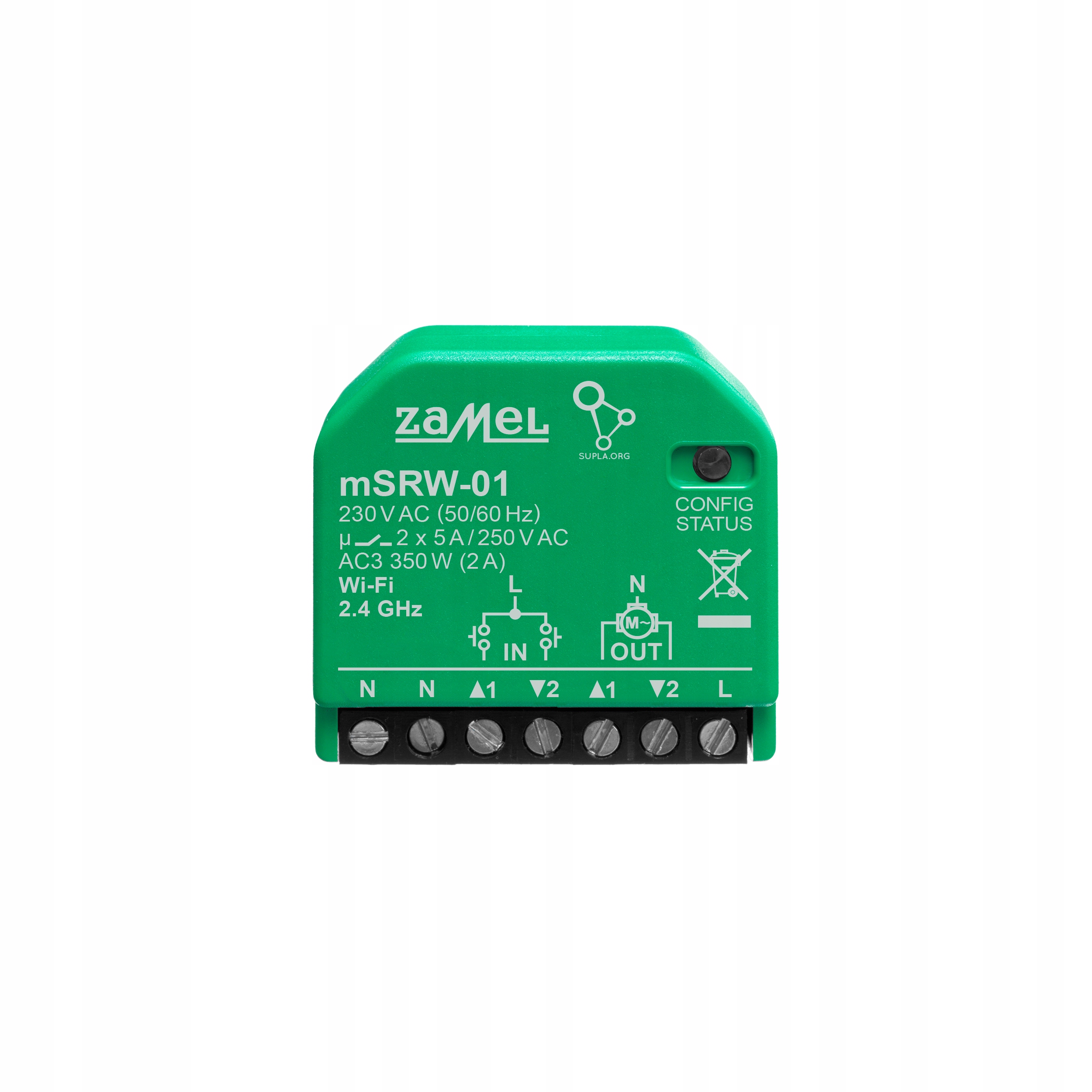 Sterownik rolet WiFi mSRW-01 SUPLA dopuszkowy Zamel EAN (GTIN) 5903669347620