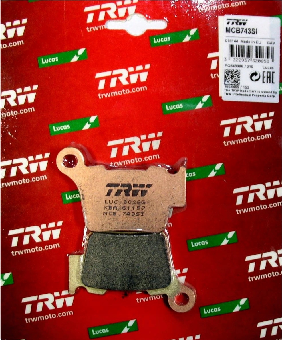 

Klocki Ham Tył Trw Lucas Ktm Exc 300 2004-2019