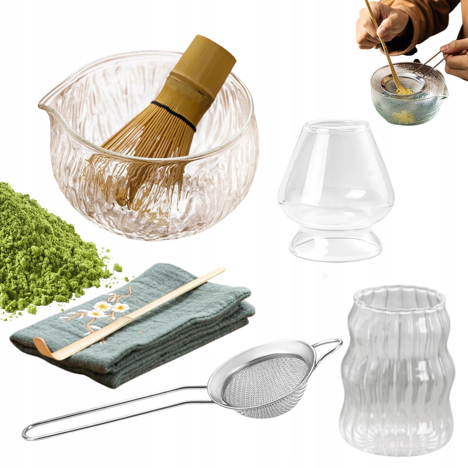 Všestranný Dárková Sada Na Čaj Matcha 7KS Kreativní Dárky