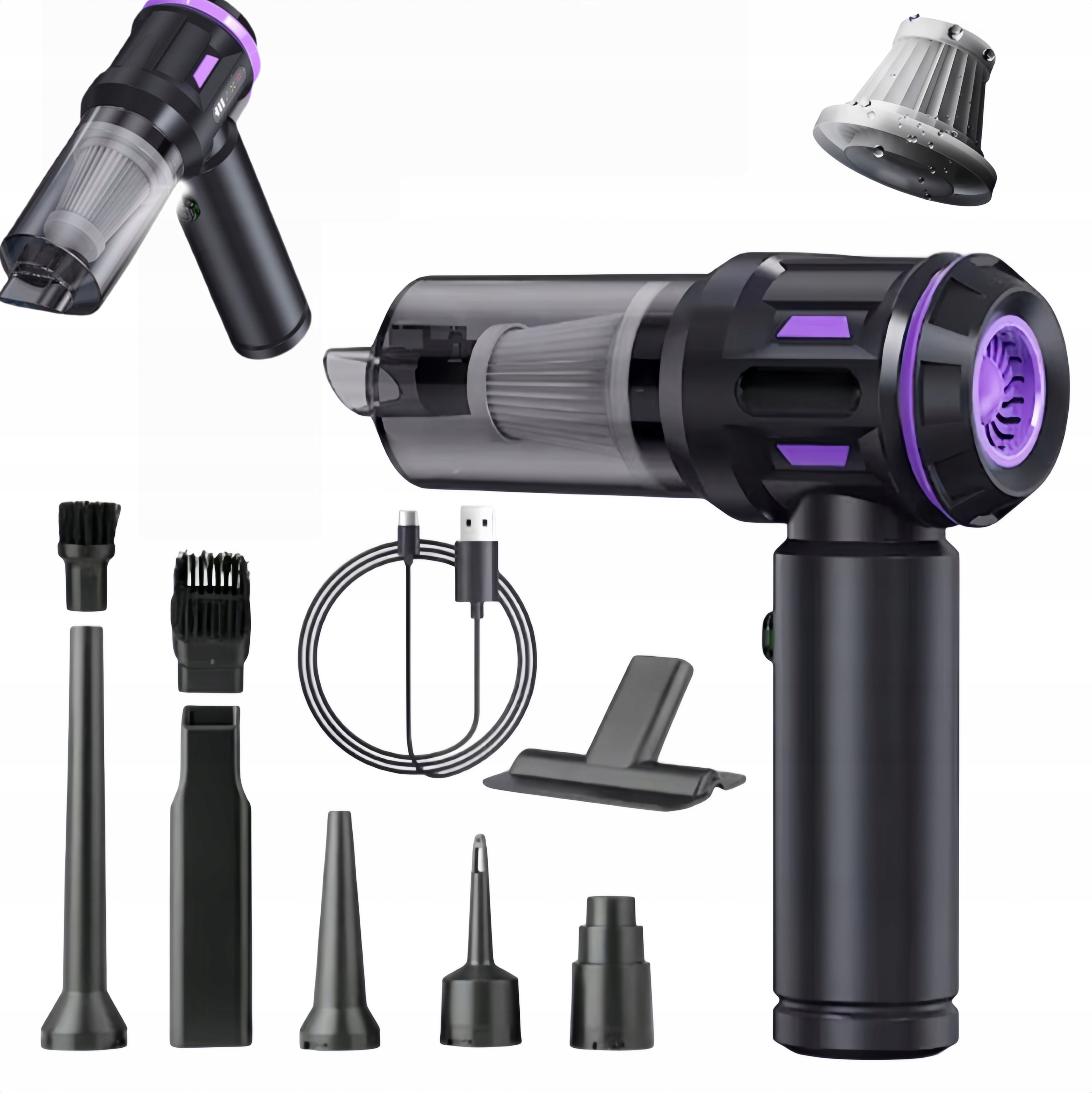 Vysavač 100 W Výkon 20000 Pa Stlačený vzduch Dmychadlo