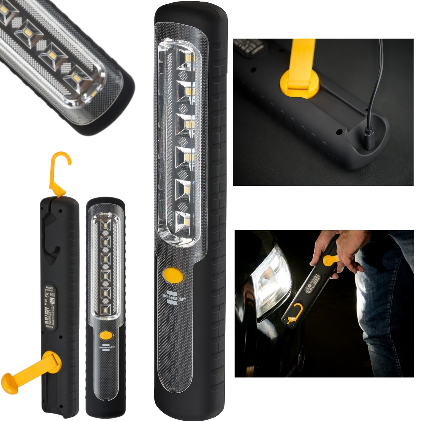 

Latarka Akumulatorowa Led Dynamo Usb Magnes 300lm