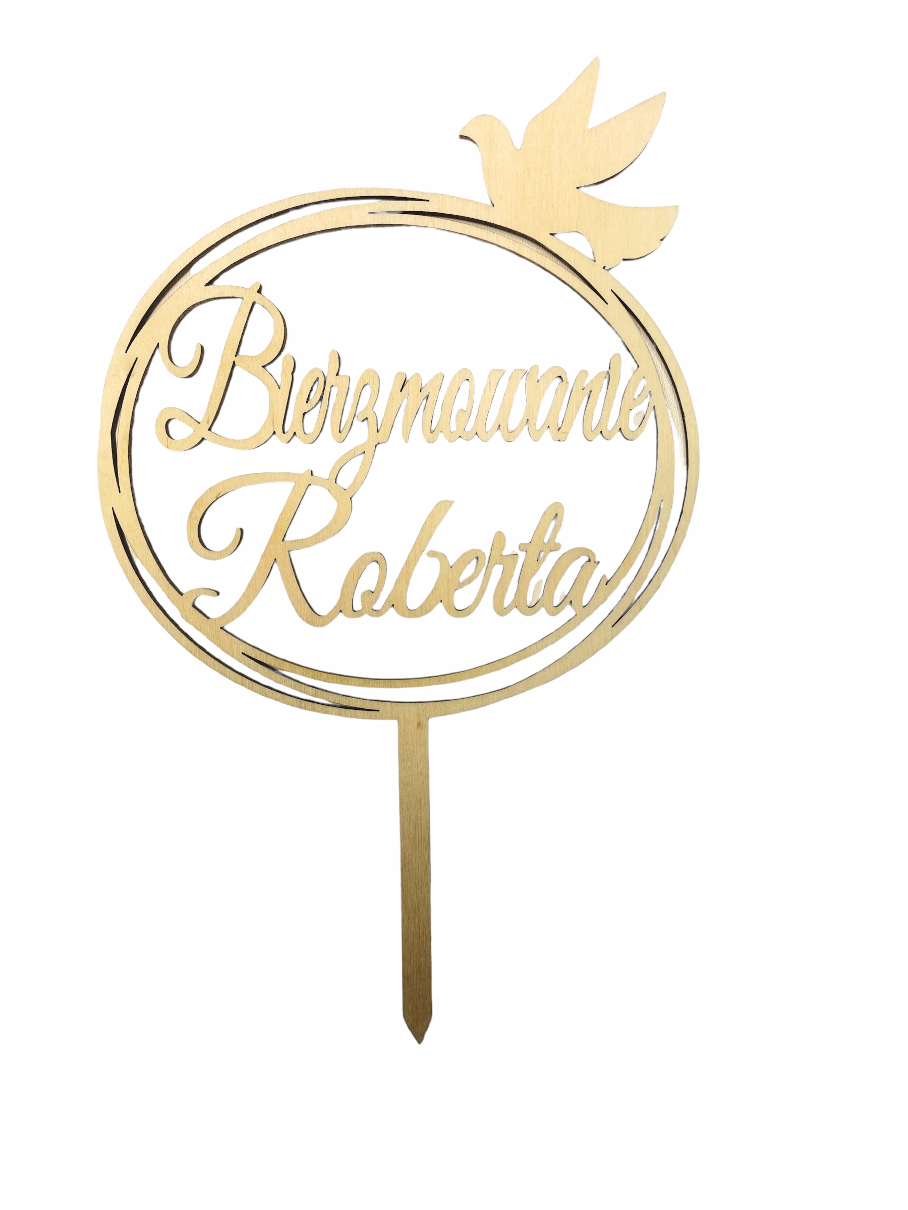 

Topper Sakrament Bierzmowania Drewniany Z Imieniem