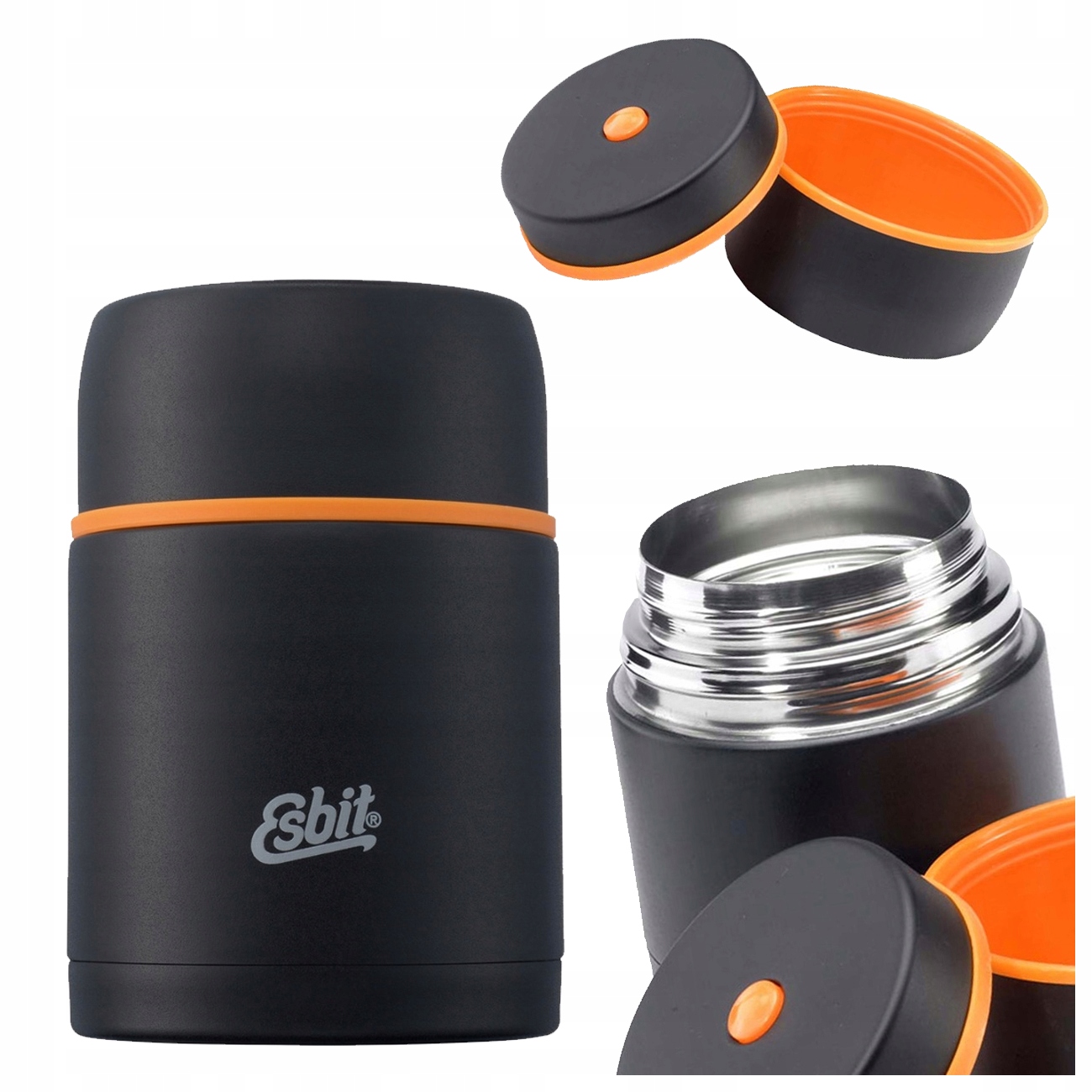 Termos Obiadowy Esbit Na Jedzenie Zupę 0,75L Do Szkoły Pracy Stalowy 750ML