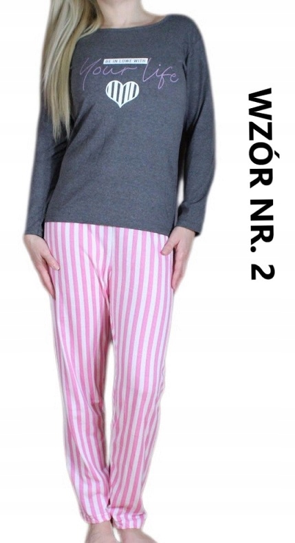 PIŻAMA DAMSKA BAWEŁNIANA DUŻO WZORÓW modeli Rozmiar XL