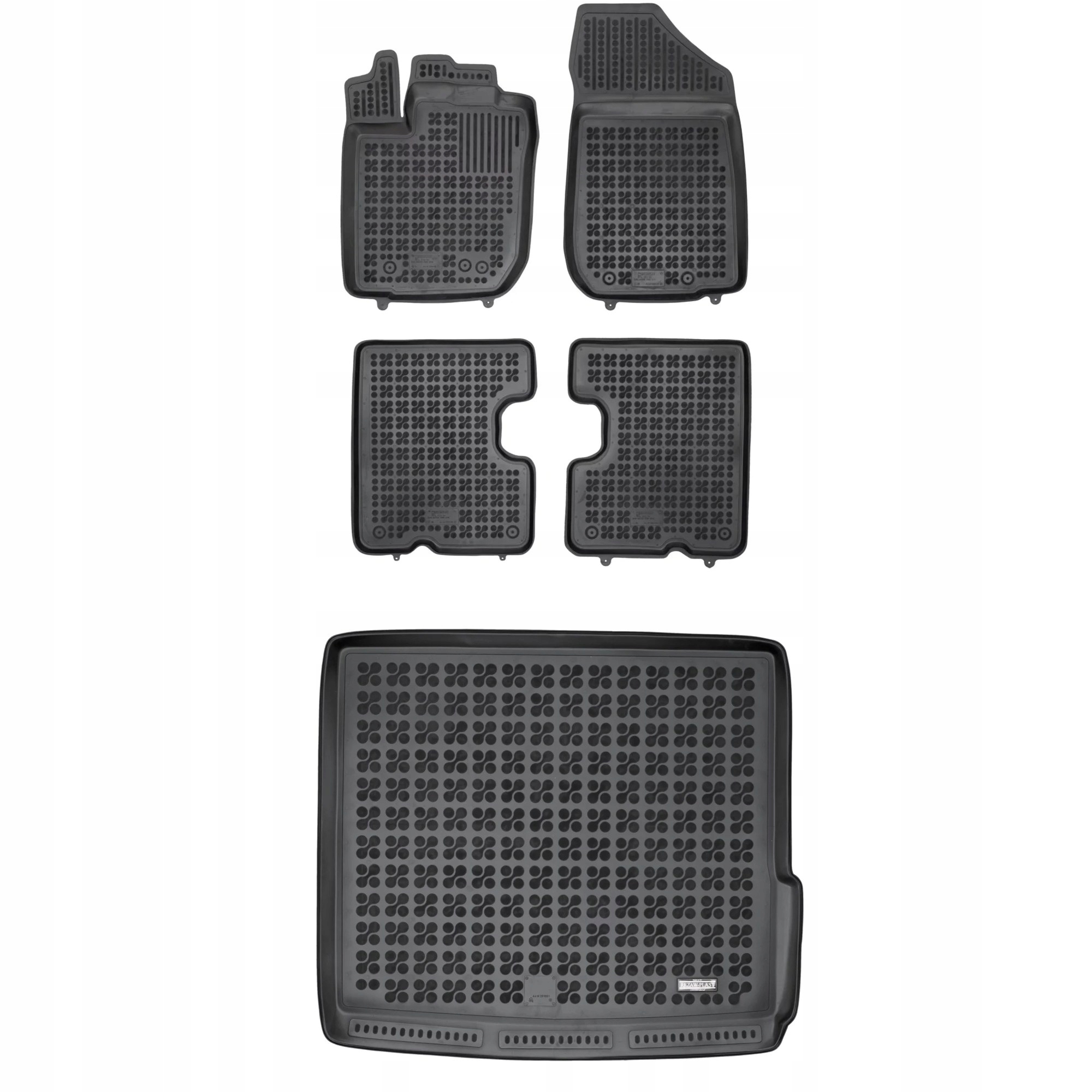 Gumová sada kobercov a rohoží Dacia Duster I 2013-2018 po facelifte 4x4 Awd