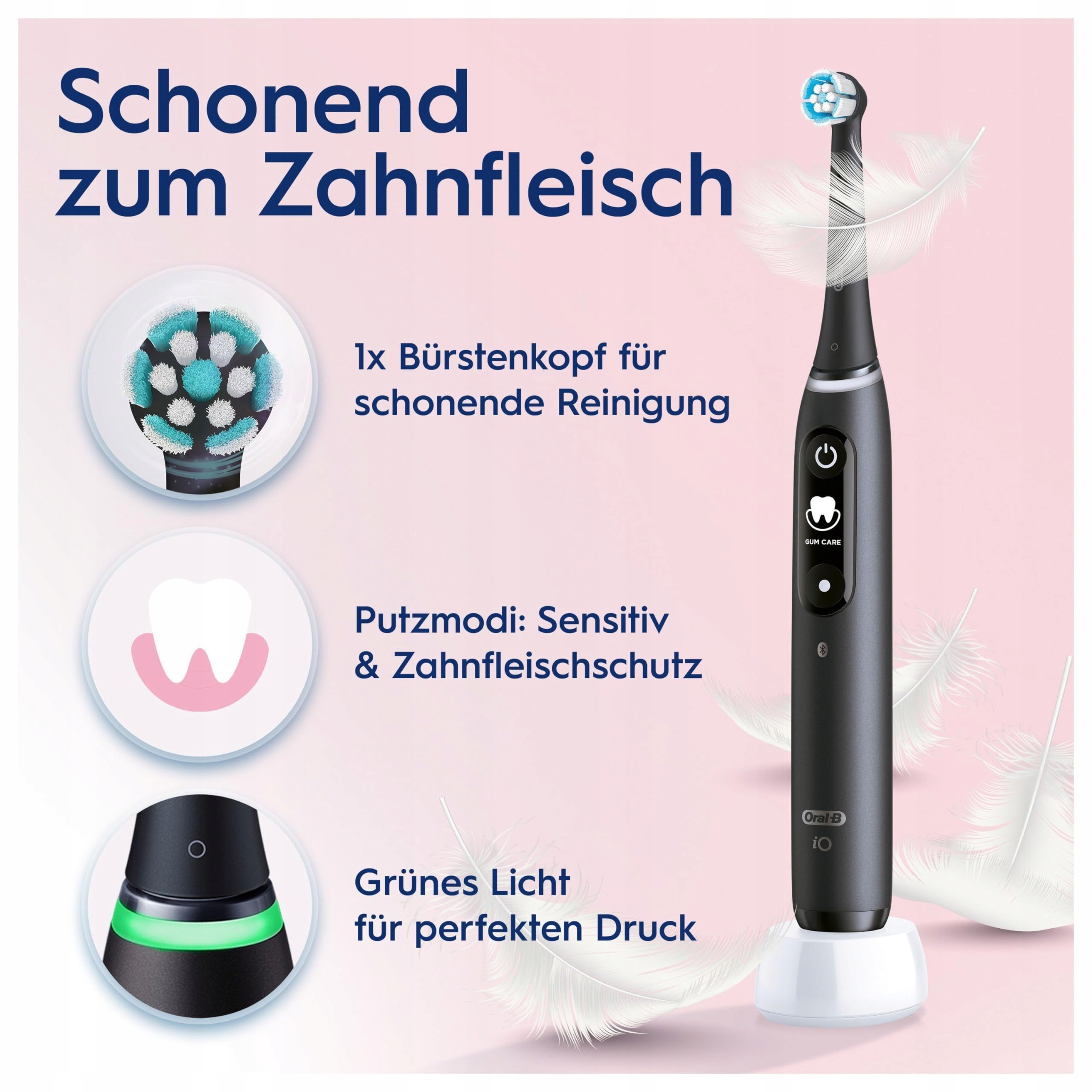 ORAL-B IO Series 6 Plus Szczoteczka Elektryczna 3 Końcówki 5 Trybów Szary — miniatura 4