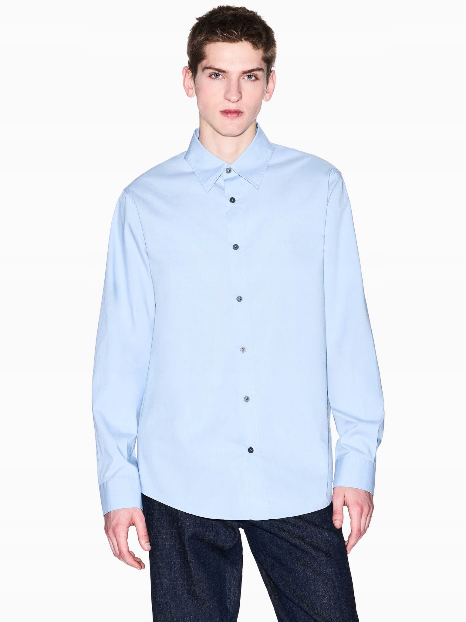 Pánská košile Armani Exchange XM000494 AF14936 modrá L