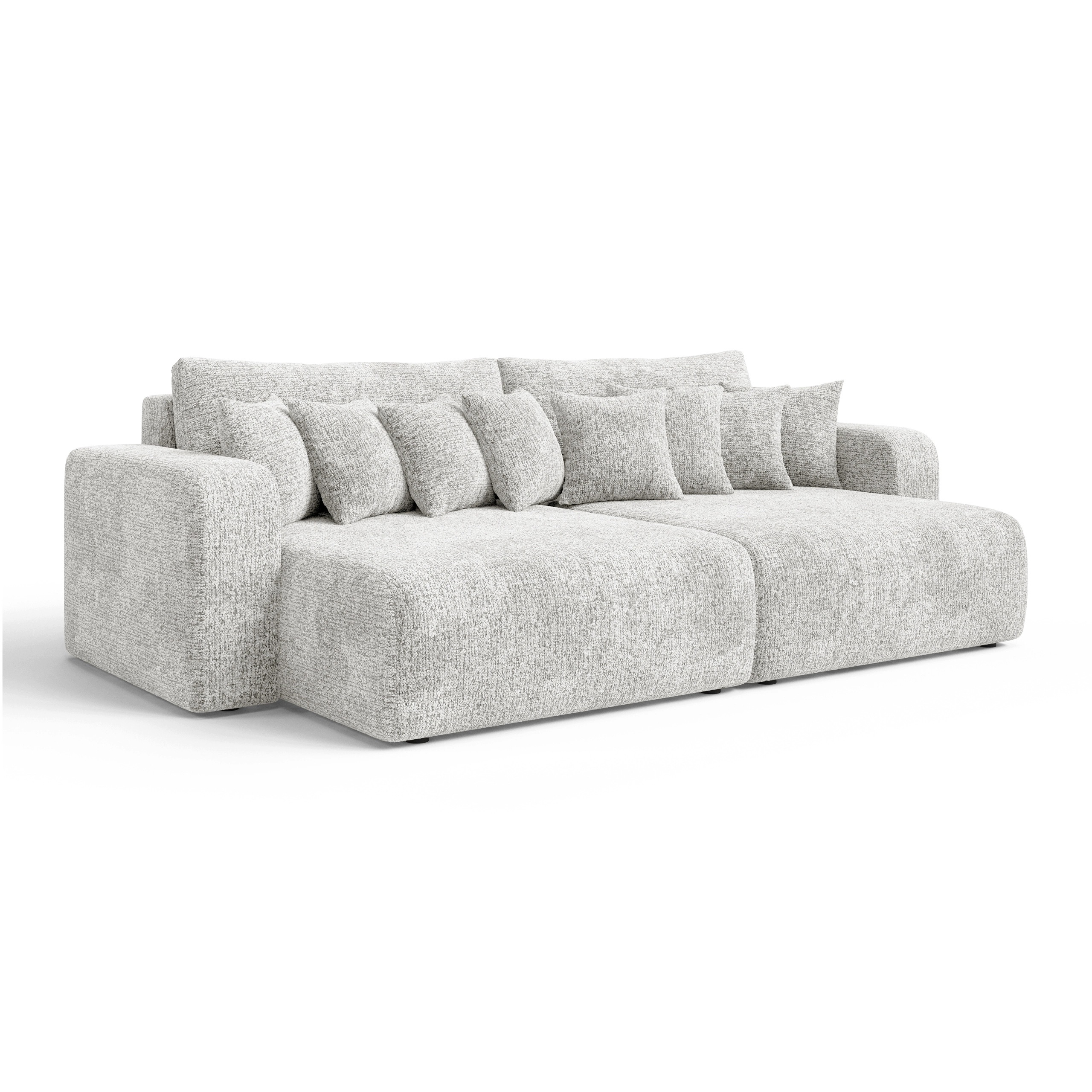Sofa Fioro S do salonu w nowoczesnym stylu z poduszkami Tkanina Bella 50