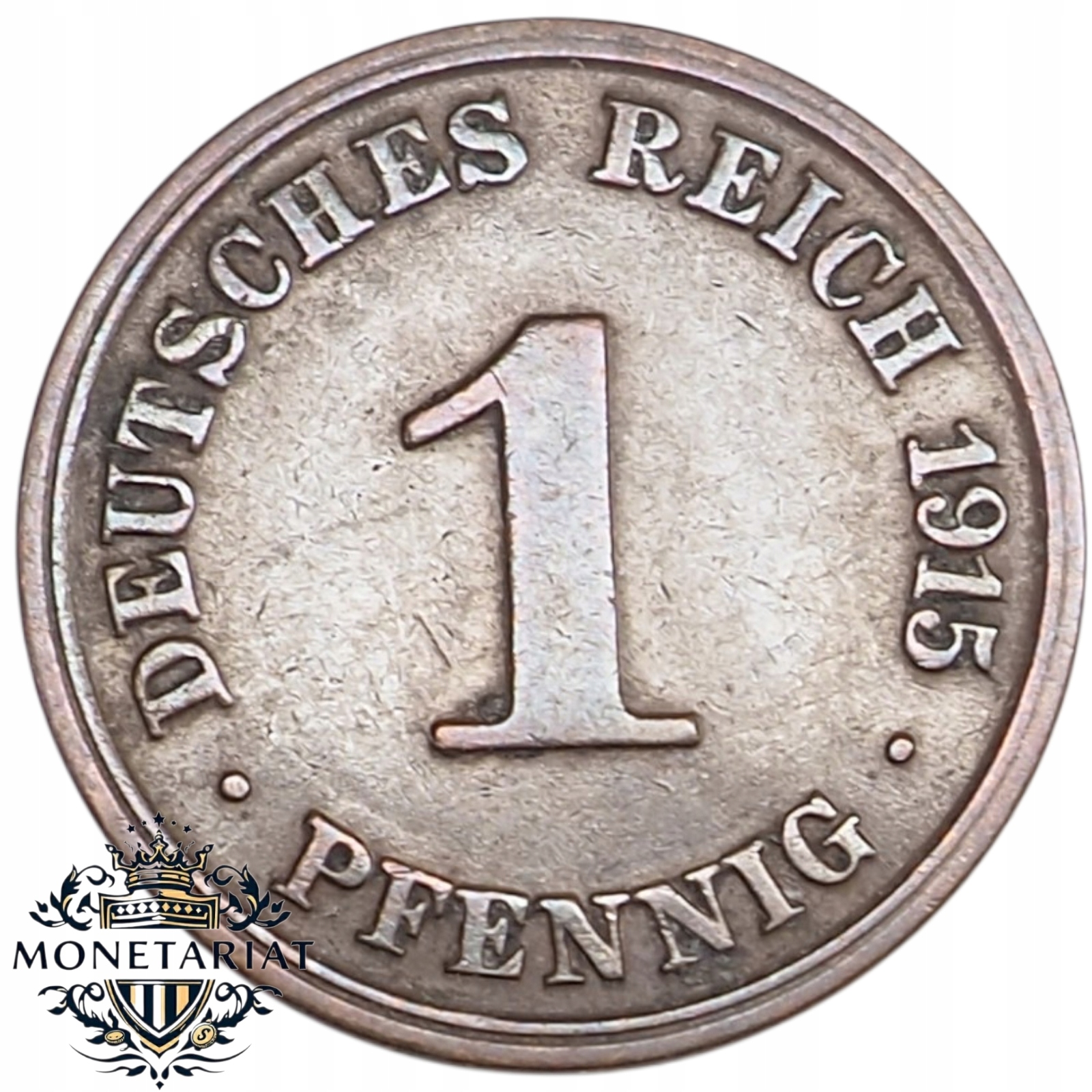 1 PFENNIG 1915 J - NIEMCY - RZADSZA