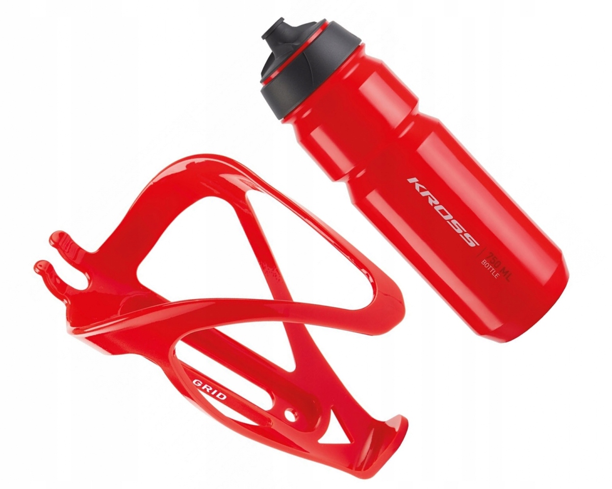 ZESTAW KROSS TEAM EDITION BIDON 750ml +KOSZYK GRID
