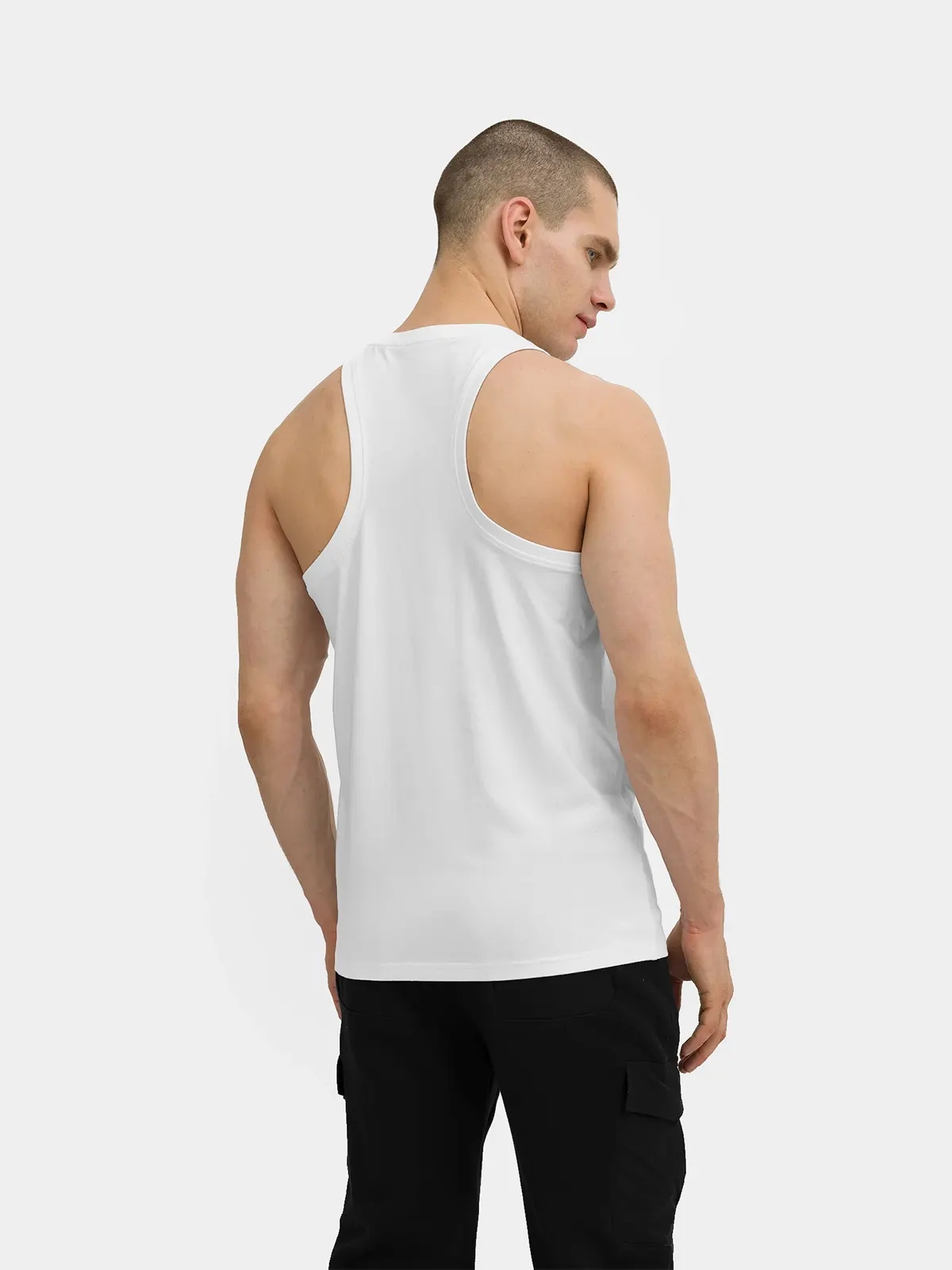 KOSZULKA MĘSKA 4F BEZRĘKAWNIK TANK TOP SS23M017 Dekolt okrągły