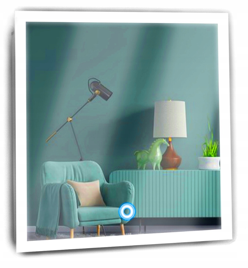 

Lustro led Premium z włącznikiem Dotykowym 40x40CM