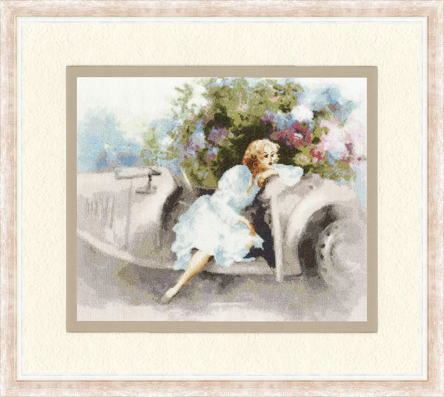 Křížková výšivka počítaná sada (kanva, mulina)