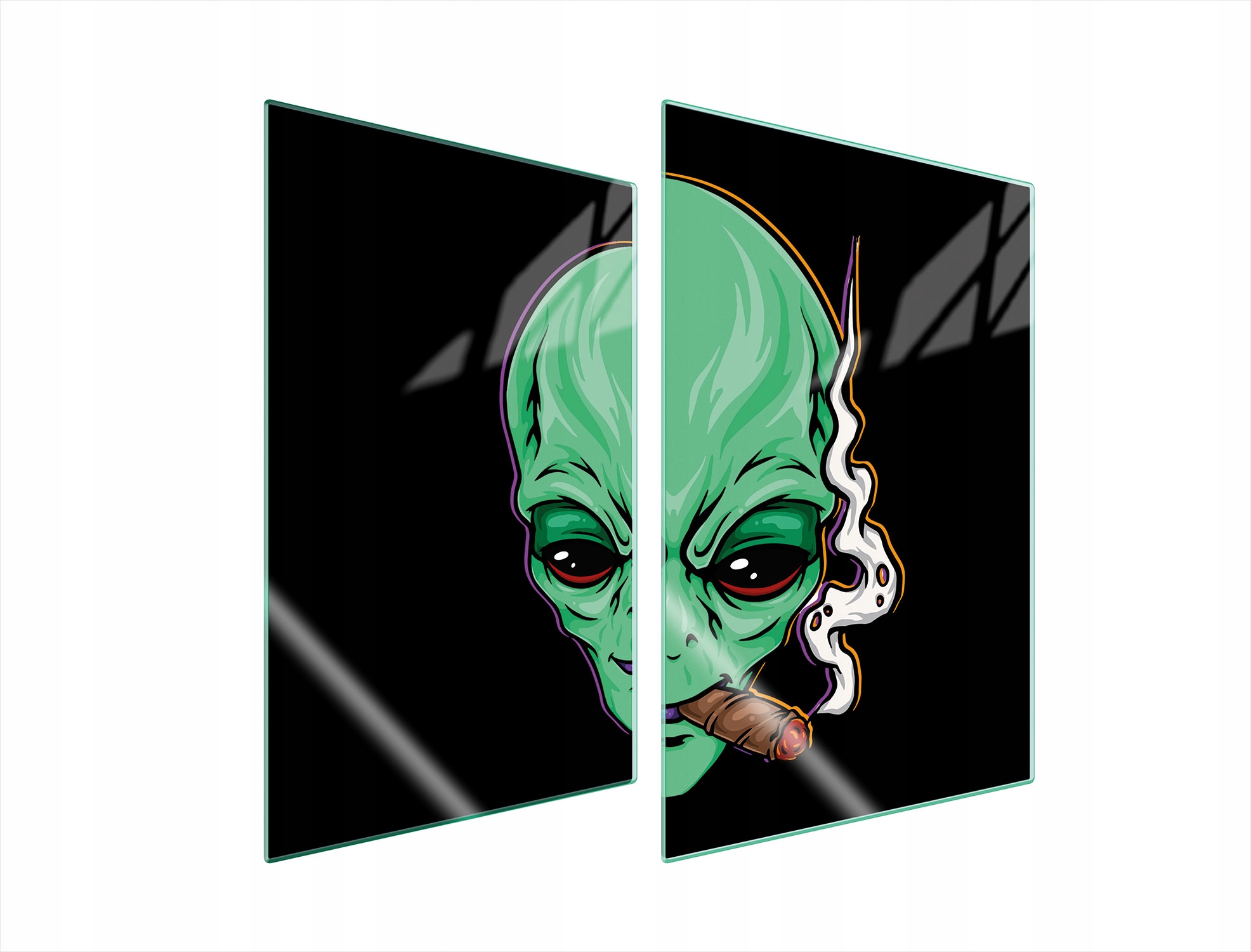 Skleněná Ochranná Deska Do Kuchyně 2x35x52 Ufo Tvrzené Sklo