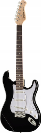 Elektrická kytara Harley Benton ST-20 Bk Standard Series s Tremolo Černá