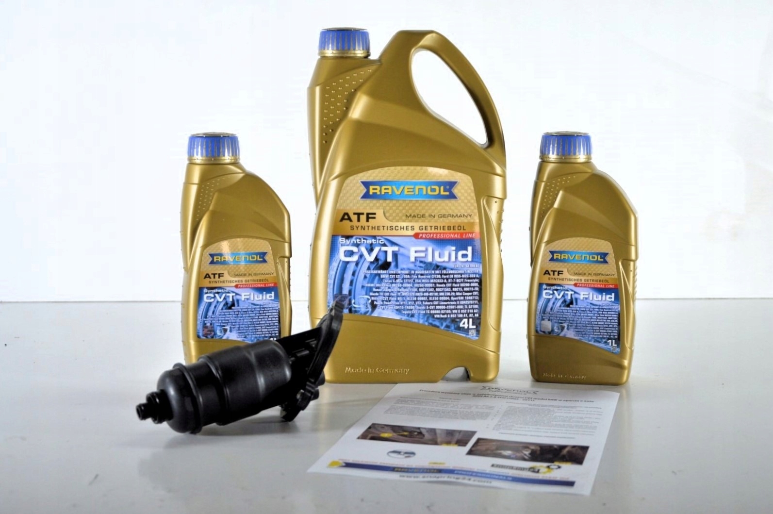 Sada na výmenu oleja Audi Multitronic 0AW Ravenol Návod