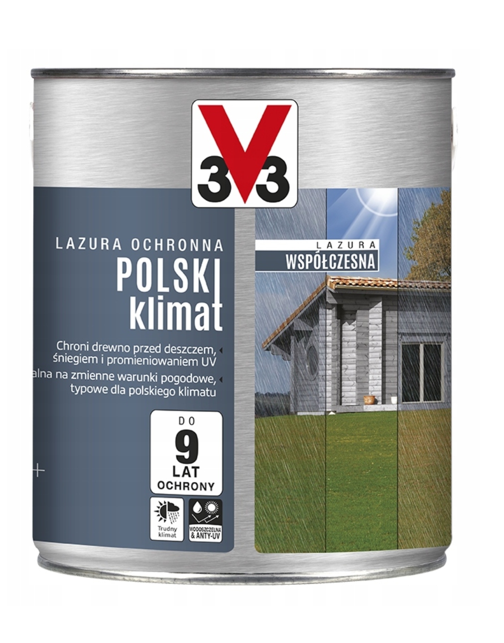 V33 Súčasná Lazúra Poľský Klíma tmavá meď mat 2,5 l