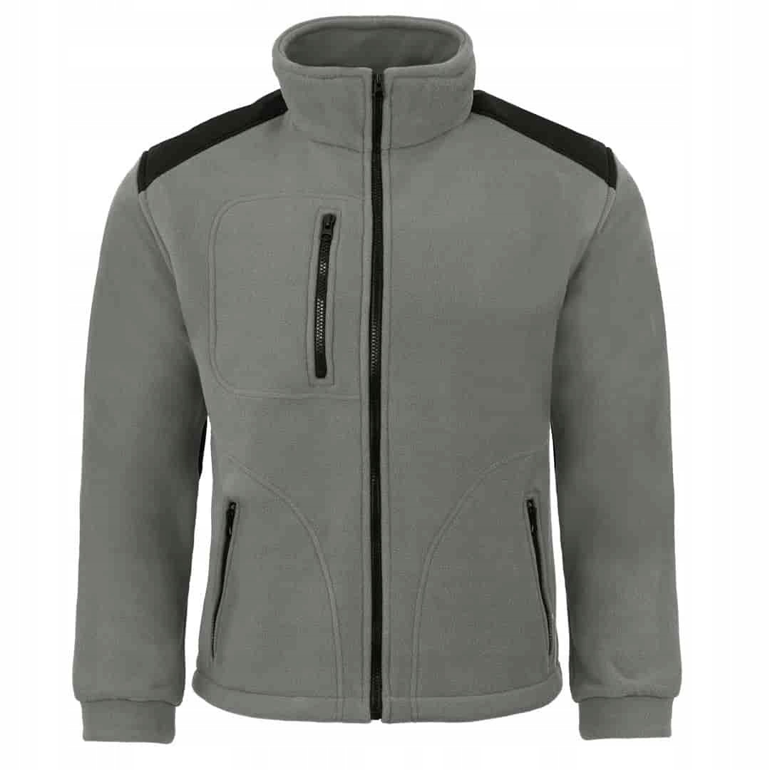 Pánská fleecová mikina Jhk FLRA340 Premium Zinc Black velikost 4XL