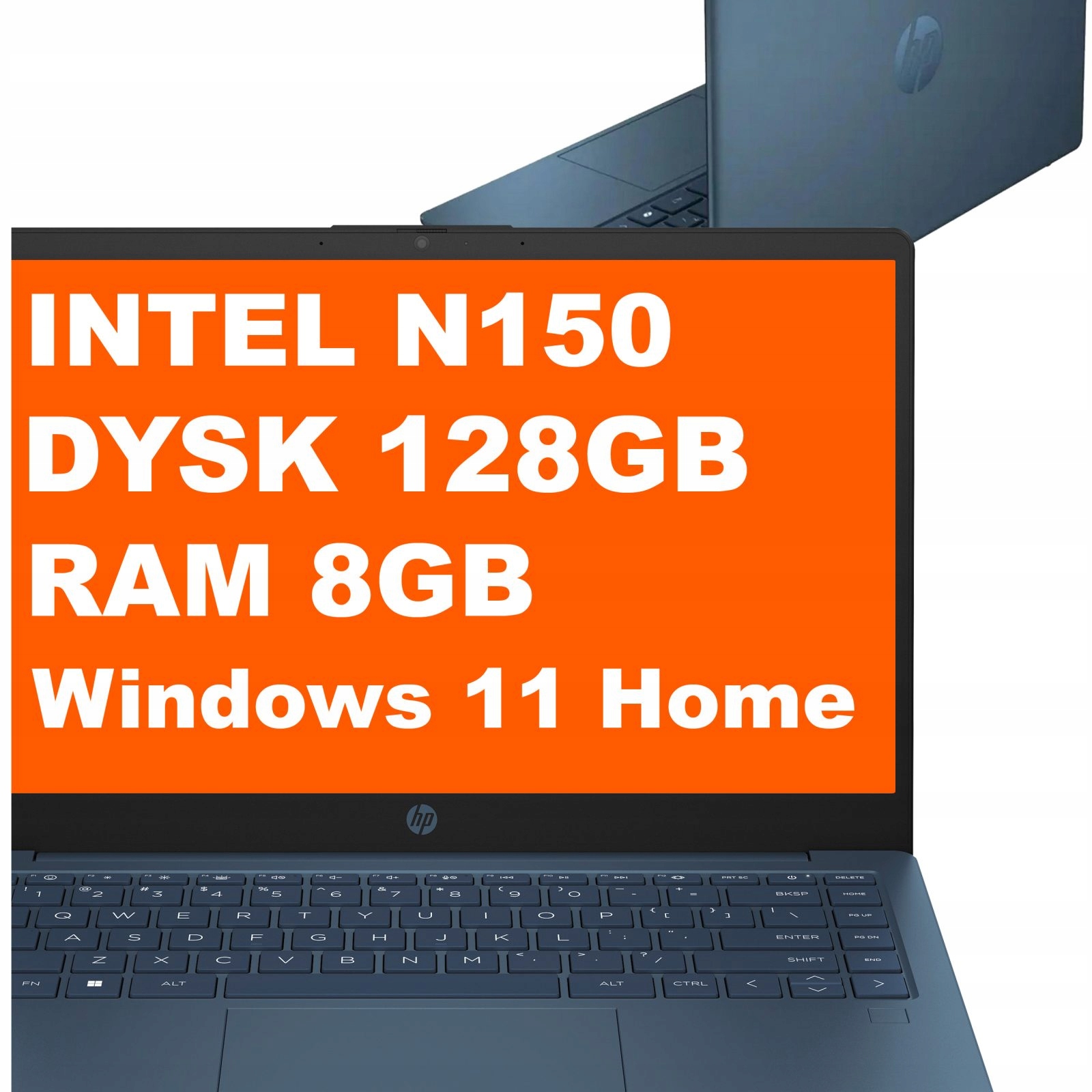 Hp Laptop 14-ep Intel N150 8GB 128GB Ufs Intel Uhd 14"HD Win 11 Niebieski