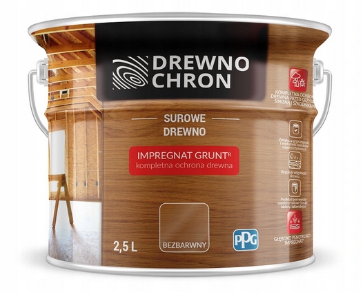 

Drewnochron Impregnat Grunt R Do Drewna 2.5L