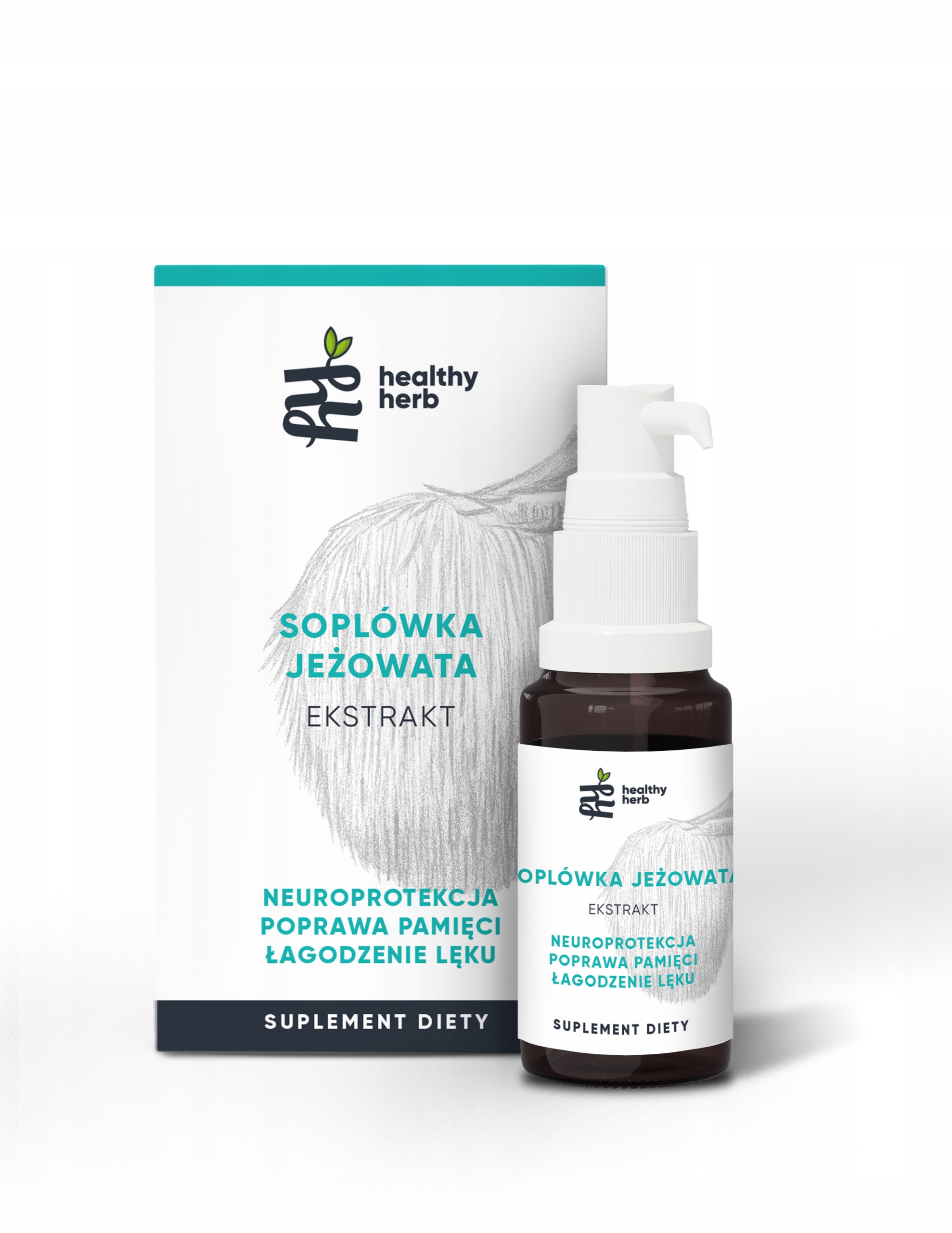 Soplówka Jeżowata ekstrakt – Lion's Mane, Yamabushitake, Adptogeny Pamięć