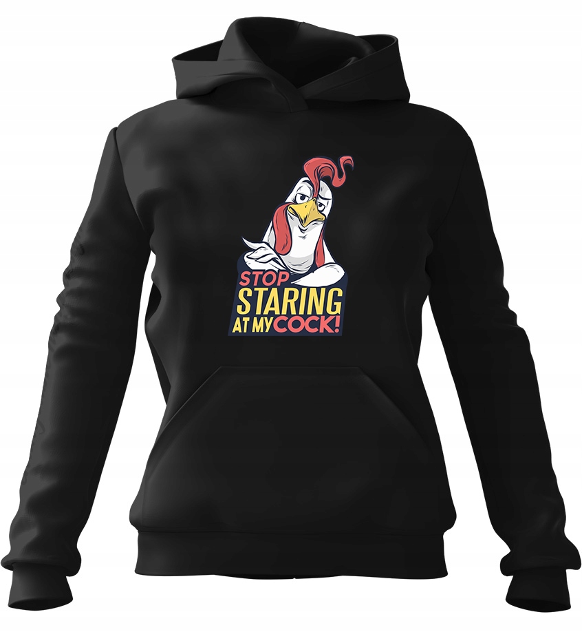 pánská mikina s kapucí Stop Staring Černá XL pro muže, muže a muže