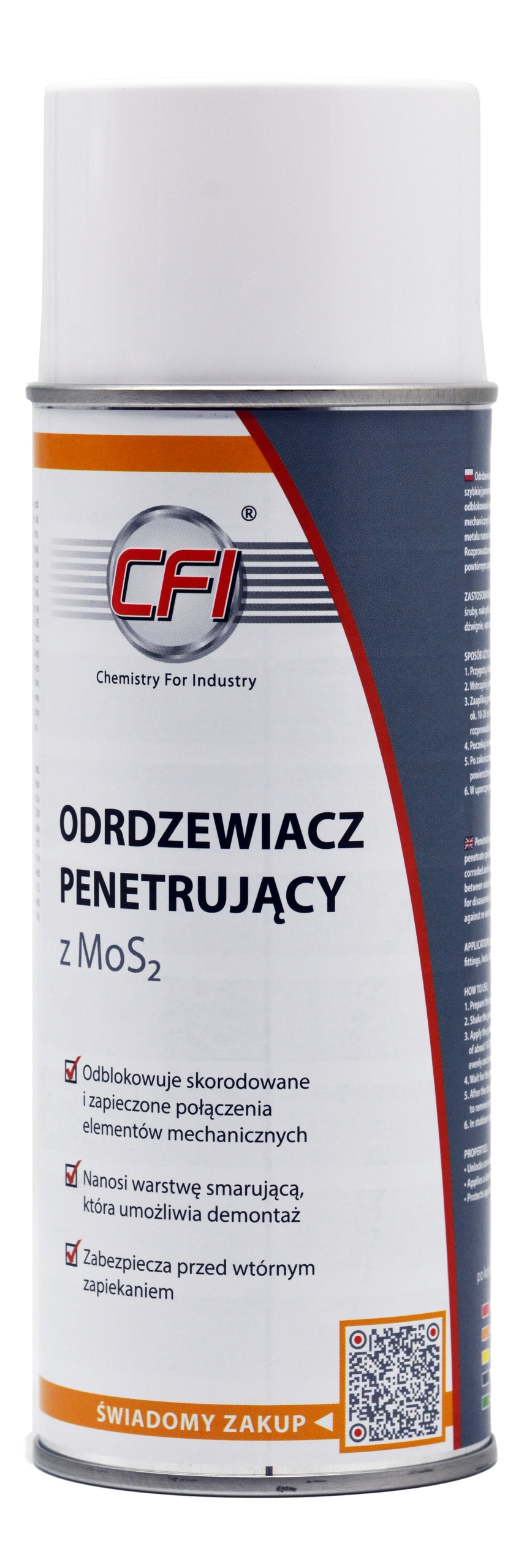 ODRDZEWIACZ PENETRUJĄCO-SMARUJĄCY Z MOS2 400 ML CFI Producent Inny