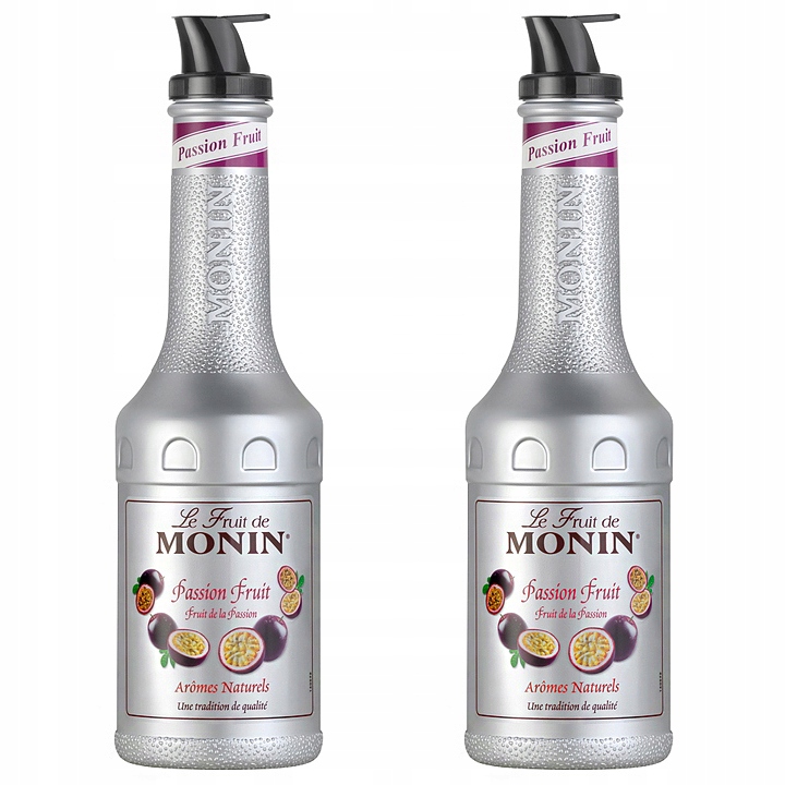 2x Syrop do koktajli Monin Puree Passion Fruit Przecier Marakuja 1000 ml