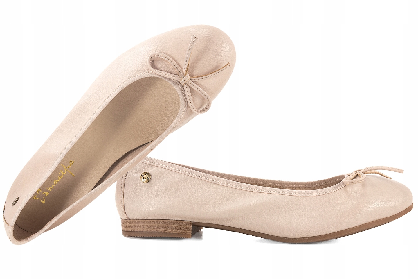 Maciejka P6800-04/00-0 Dámské Balerínky Polobotky Kožené 40 Béžová