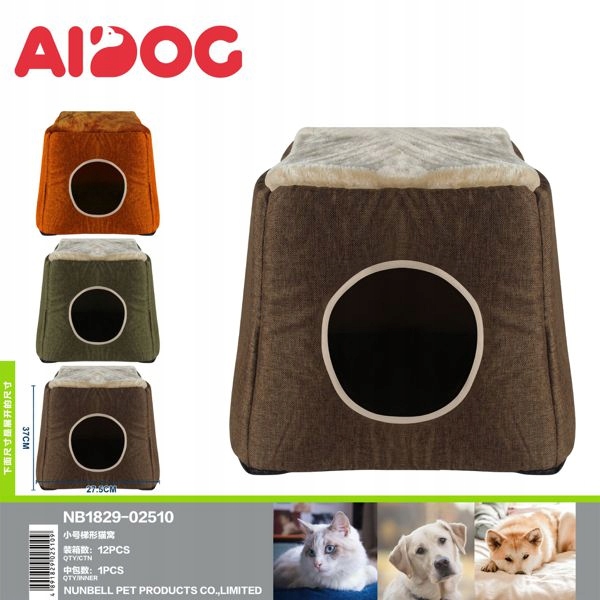 Levně Malý kočičí Pelíšek ve tvaru kužele – pohodlné a stylové