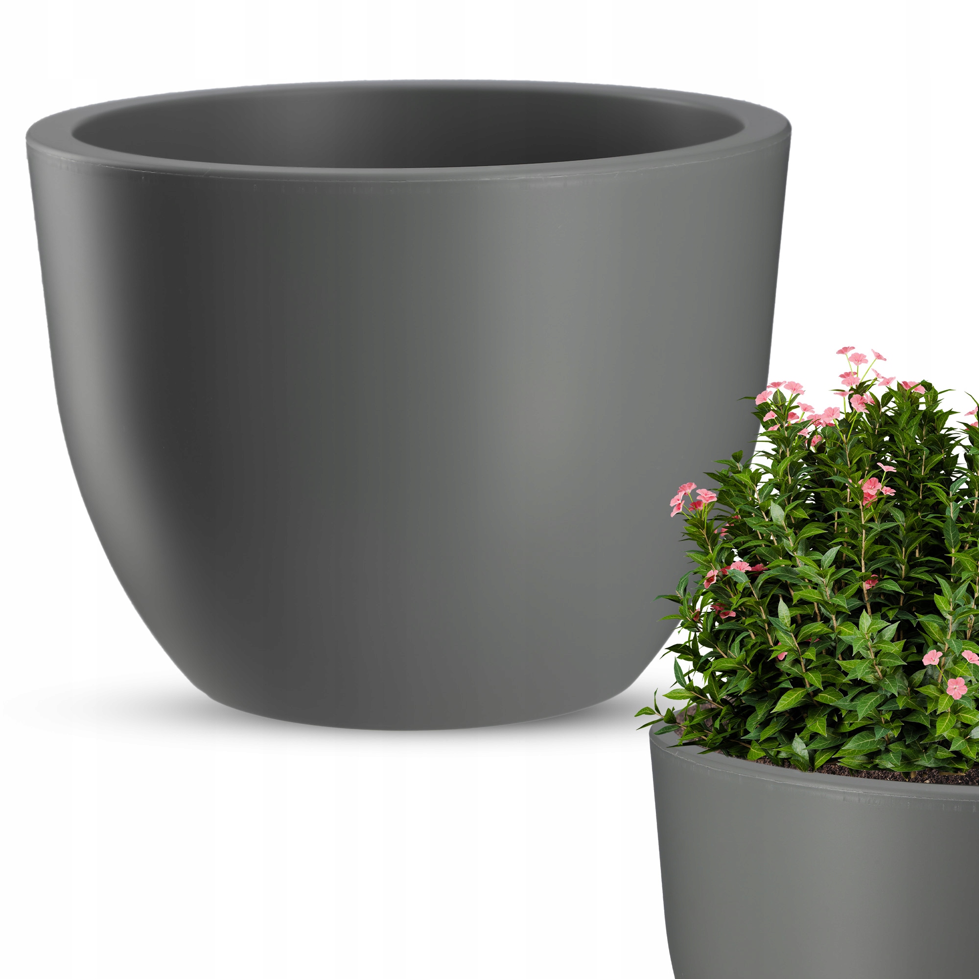 

Kadax Doniczka Donica Ogrodowa 30cm Szara Mat