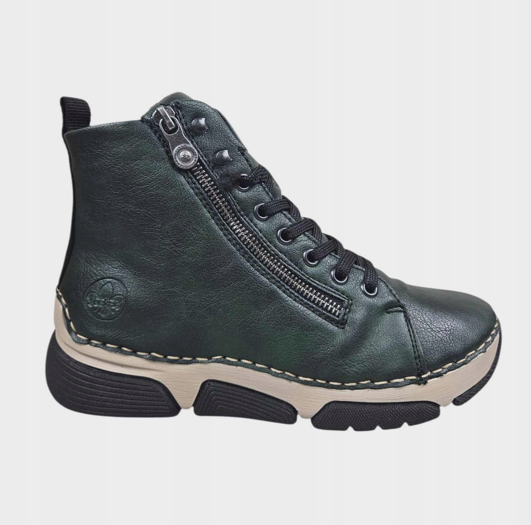 Dámské Rieker Dámské Kotníkové Boty na platformě 45920-54 zelené vel. 36