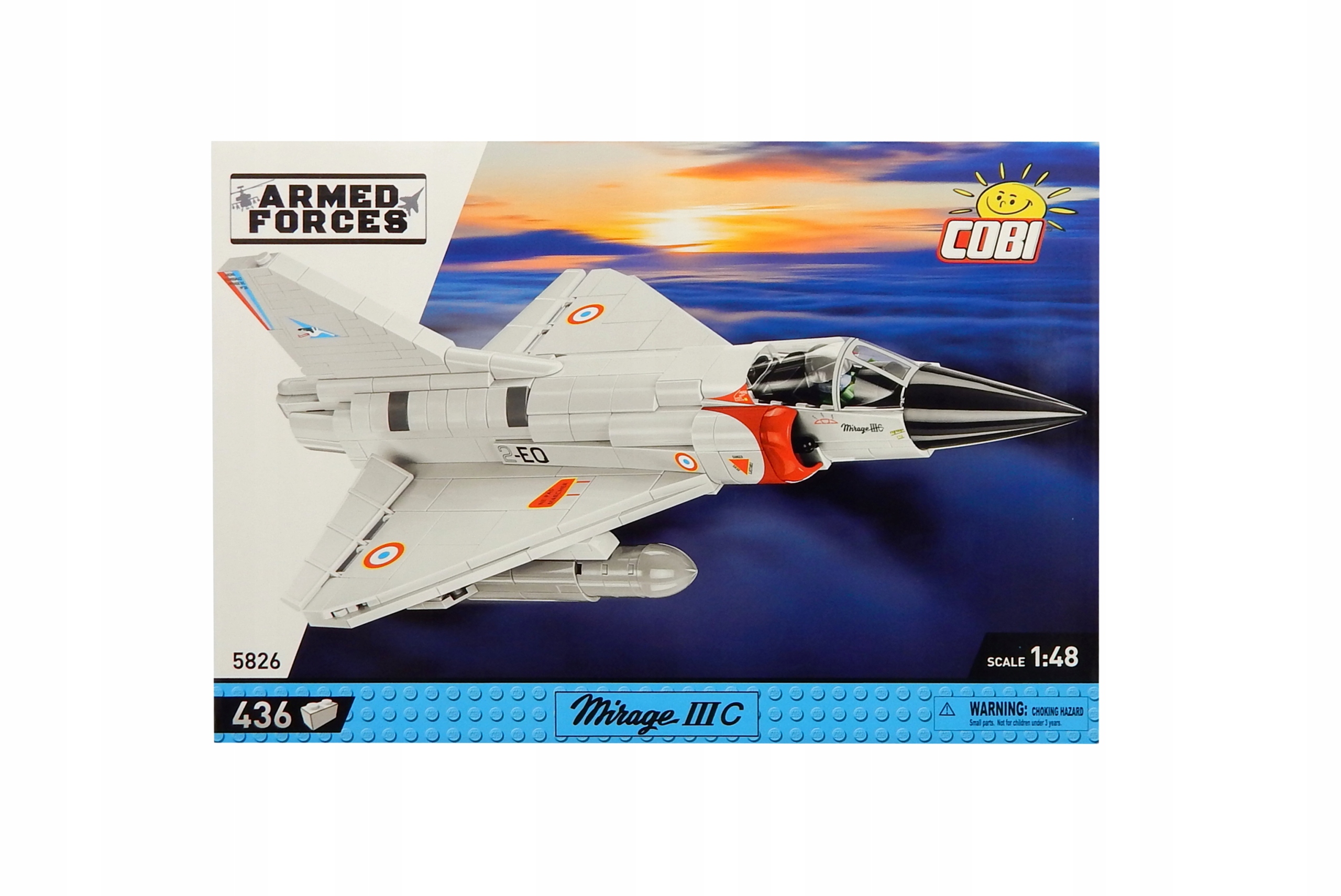 B160 KLOCKI COBI 5826 MIRAGE IIIC VER.2