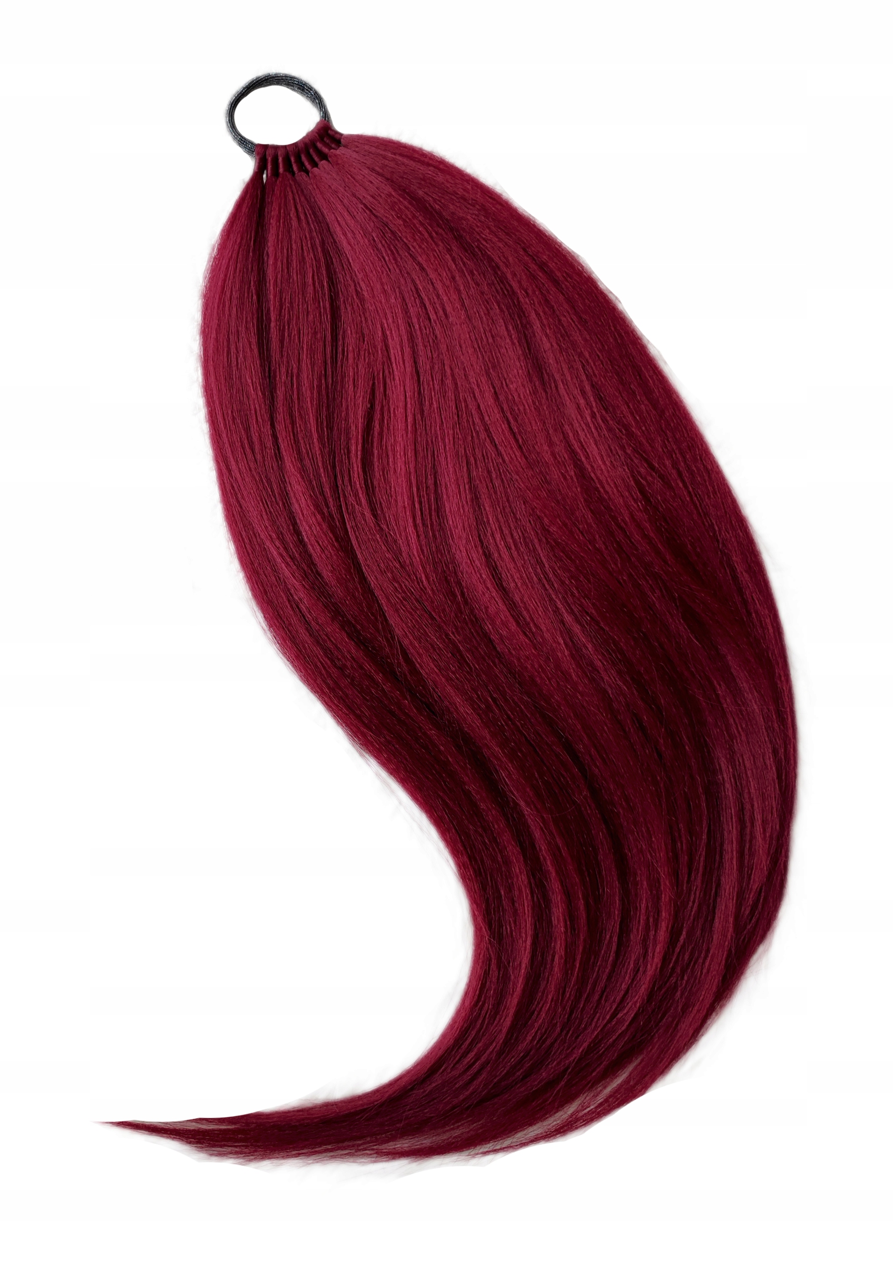 Kucyk Doczepiany Na Gumce, Treska, bordo, Panienka Wisienka, 40cm