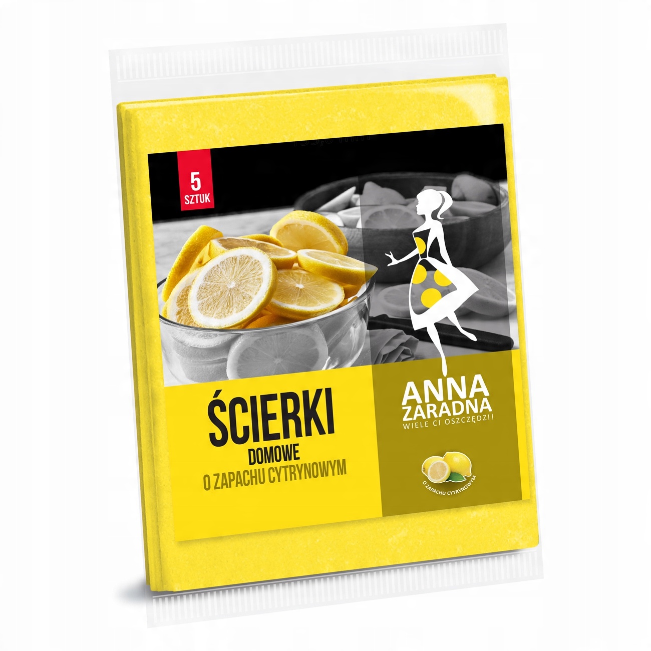 

Az Ścierki Zapachowe Domowe 5 szt. cytrynowe