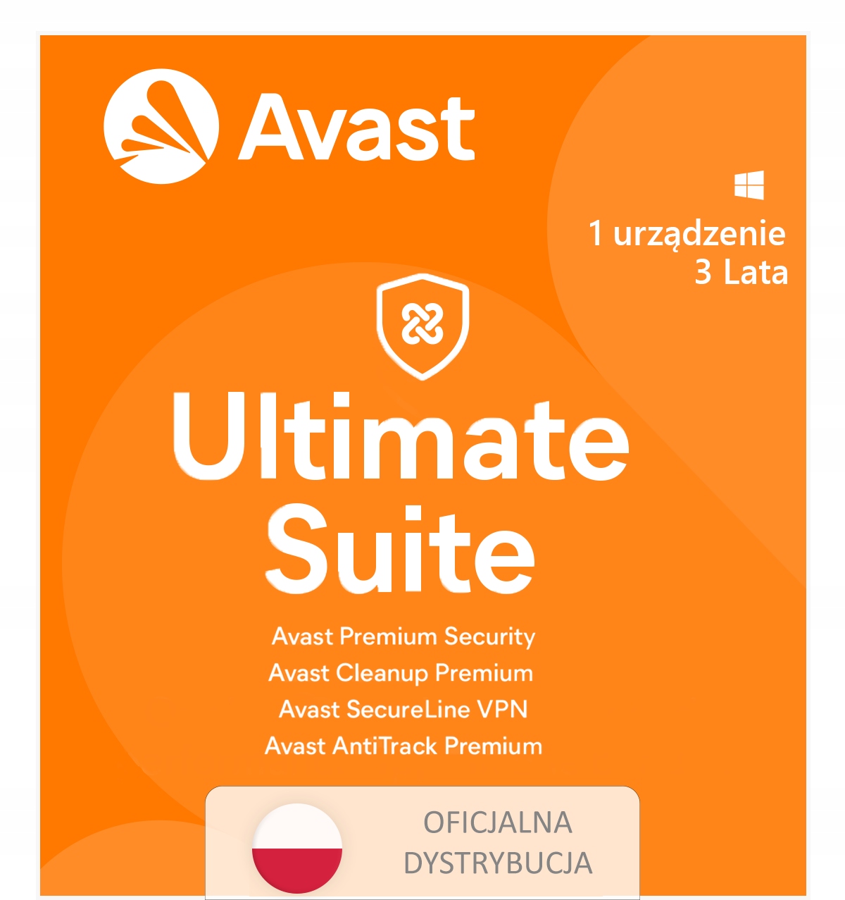 Avast Ultimate 1 místo Věk 3+ Vpn AntiTrack CleanUp 2025
