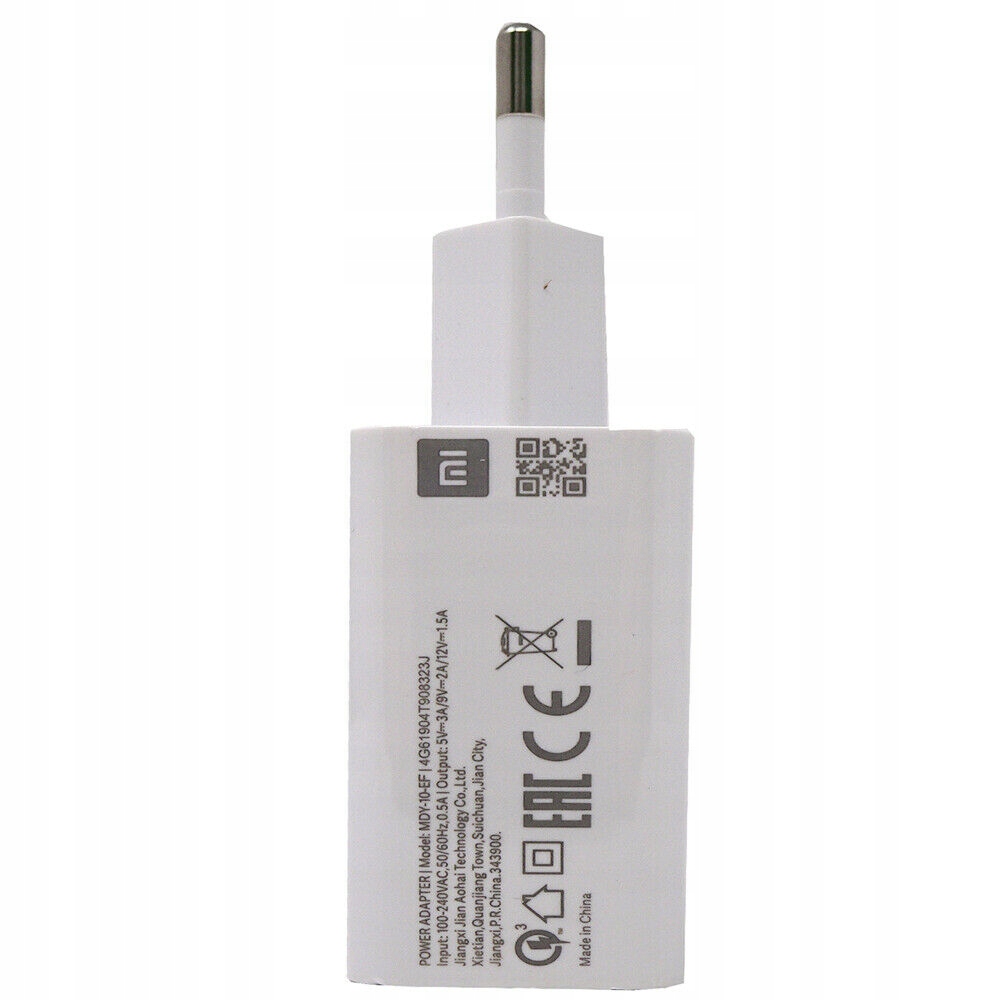 Oryginalna Szybka Ładowarka Xiaomi + Kabel USB-C Prąd wyjściowy 3000 mA
