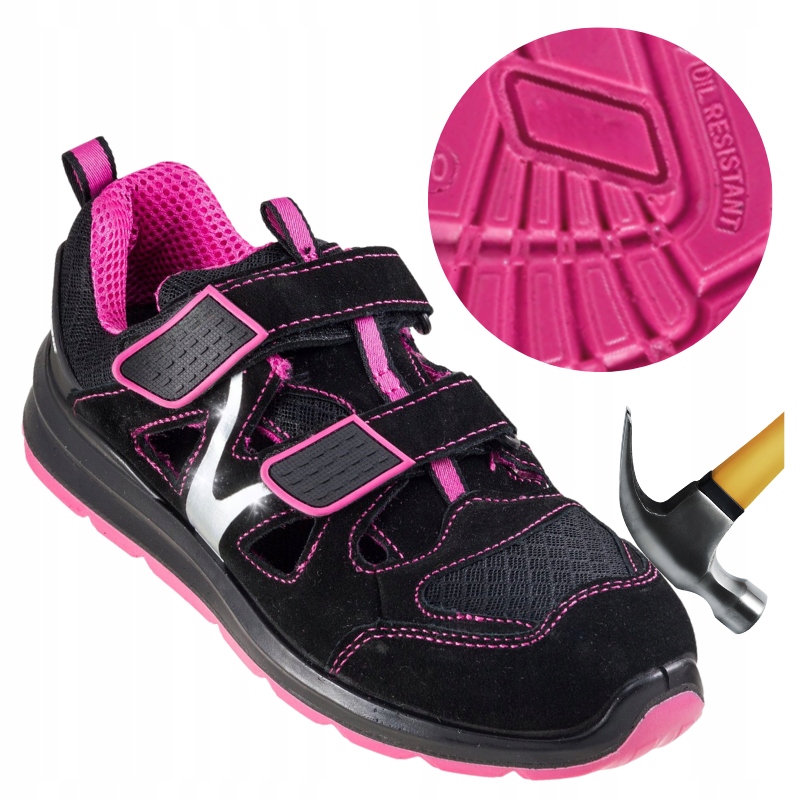 Dámské kožené pracovní sandály S1 s kovovou špičkou Bozp Lehké 40