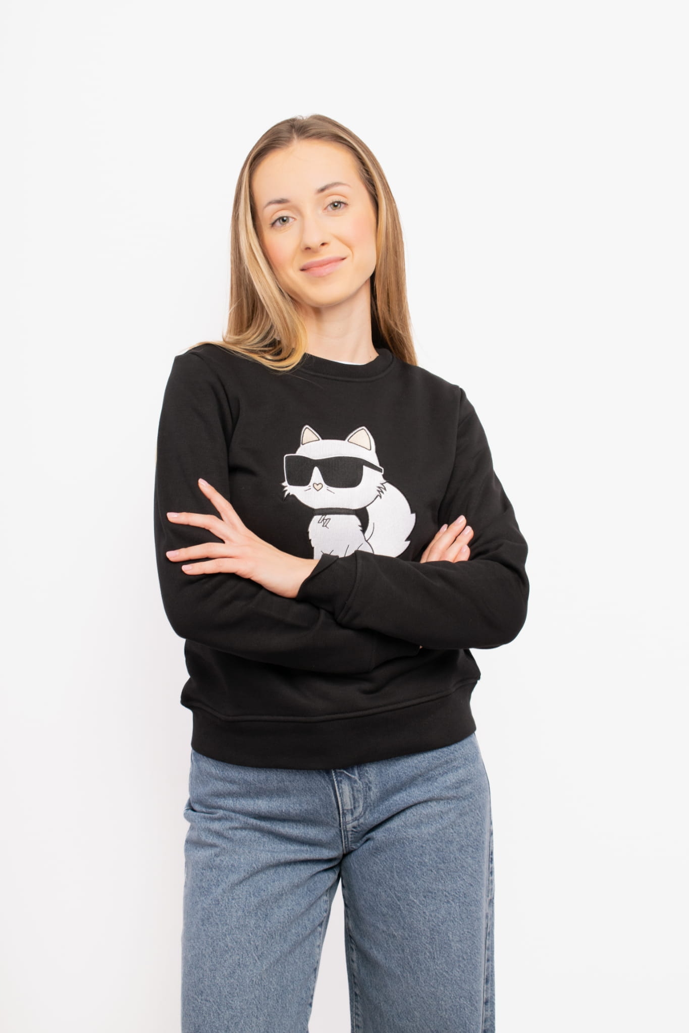 Dámská Mikina Karl Lagerfeld 230W1802 černá XL