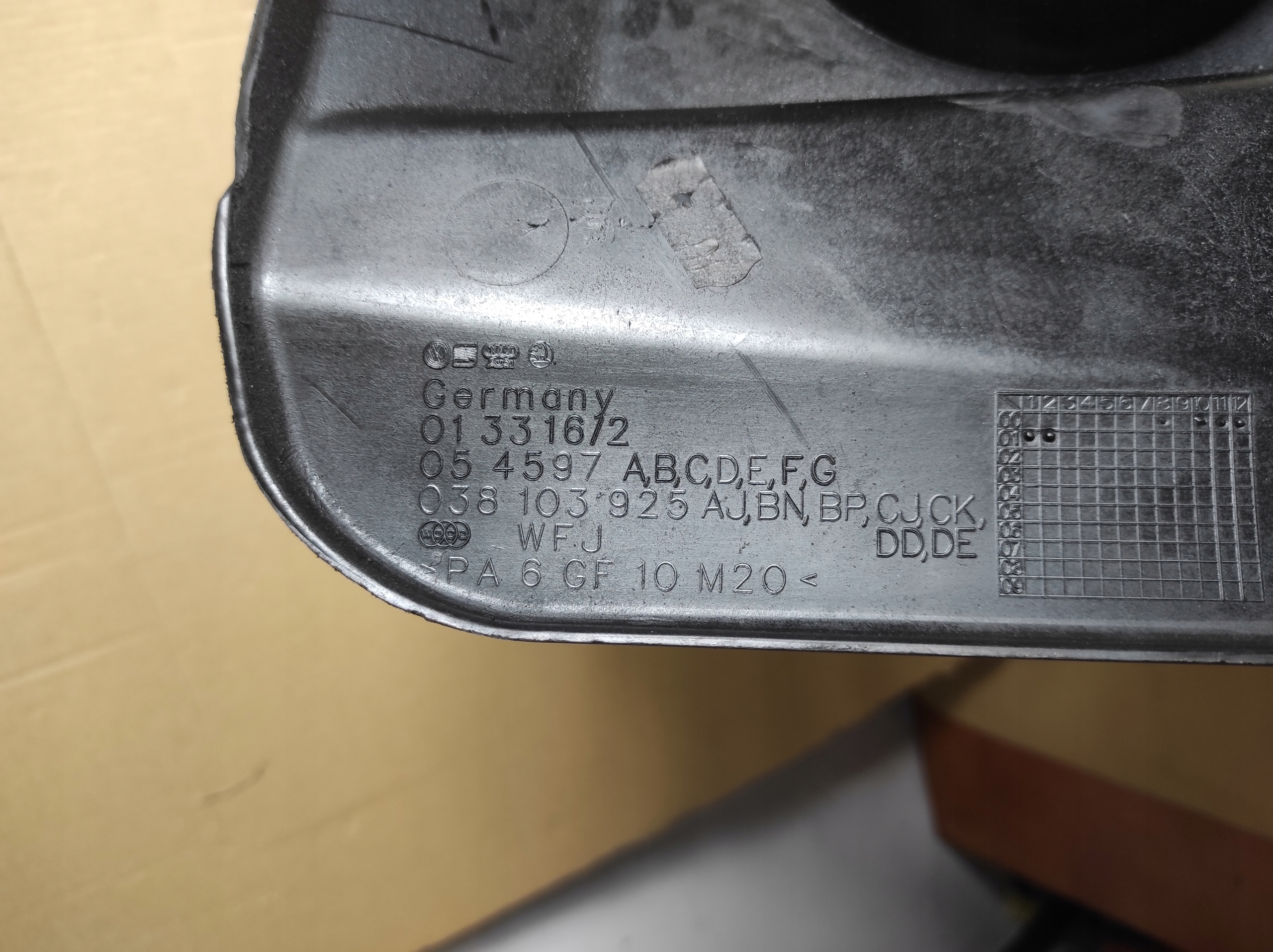 cover for engine 1.9 TDI AXL AUDI A3 8L LIFT