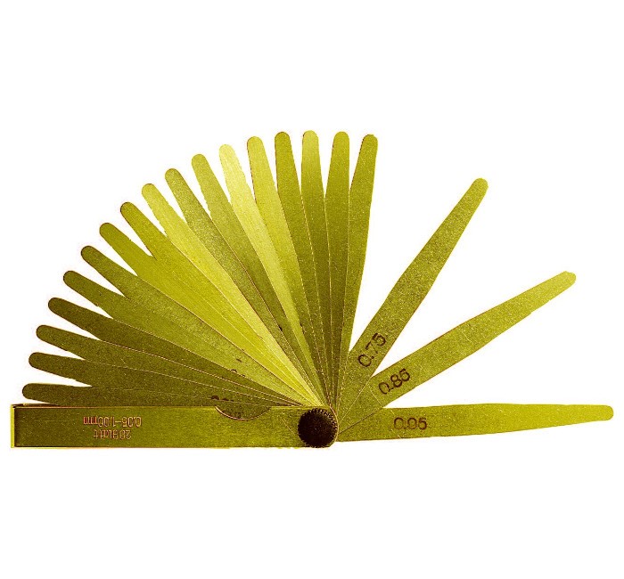 SZCZELINOMIERZ NIKLOWANY 0.05 - 1.0 x 100 mm POKRYTY NIKLEM