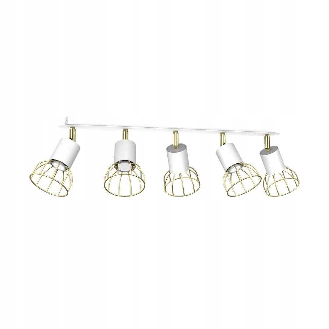 Stropní svítidlo Dante White/Gold 5x mini GU10