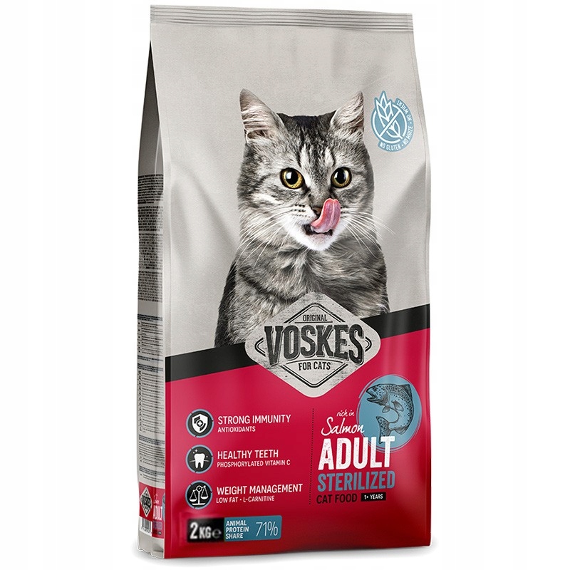 Levně Suché Krmivo Pro Kočky Po Sterilizaci S Lososem Sterilized Dieta 2KG