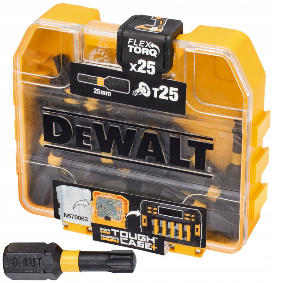 

Bity końcówki udarowe T25 25mm 25e Dewalt DT70558T