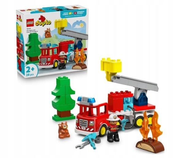 Lego(r) Duplo 10473 Hasičský Vůz S Hadicí A Hasiči