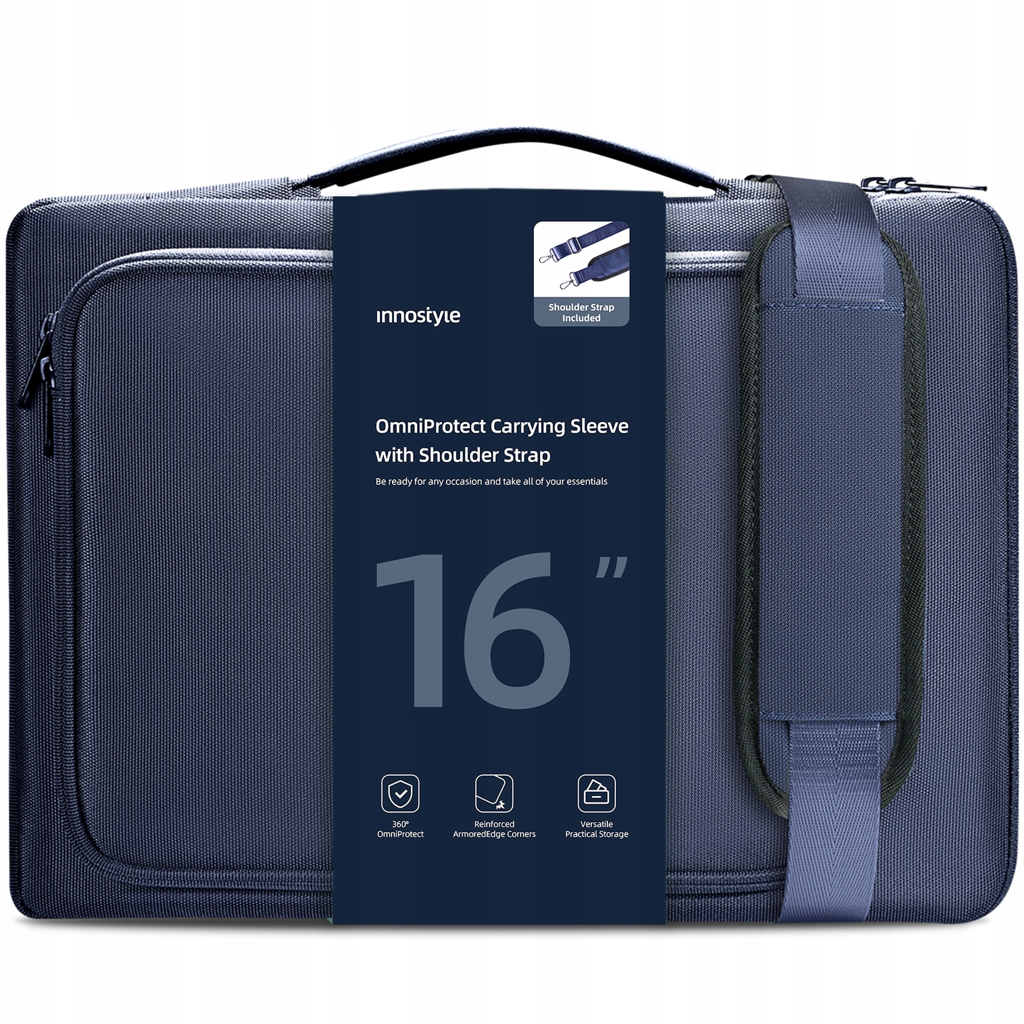 Innostyle Taška Na Notebook 15 6 16 Voděodolná Pouzdro Pouzdro Omniprotect Popruh