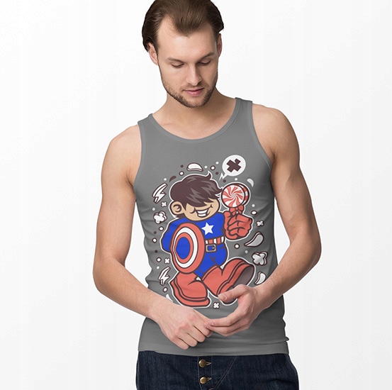 TANK TOP ANIMOWANE SUPERHERO AMERICAN KID